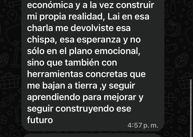 Testimonio de una participante de El Salto