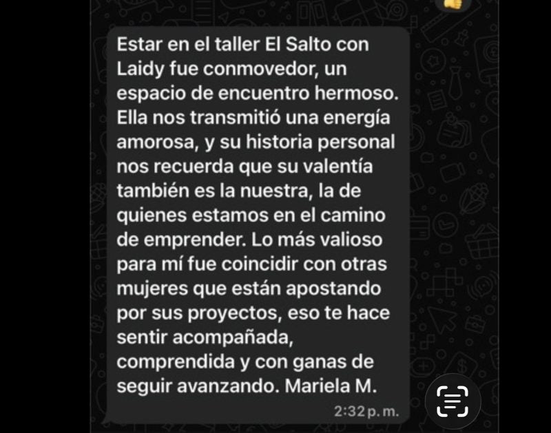 Testimonio de una participante de El Salto